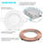 4'' Selectable Color Temperature Dimmable Air-Tight IC Rated LED Canless Recessed Lighting Kit