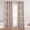 Rideaux décoratifs avec œillets décoratifs de style champêtre français pour fenêtre de salon