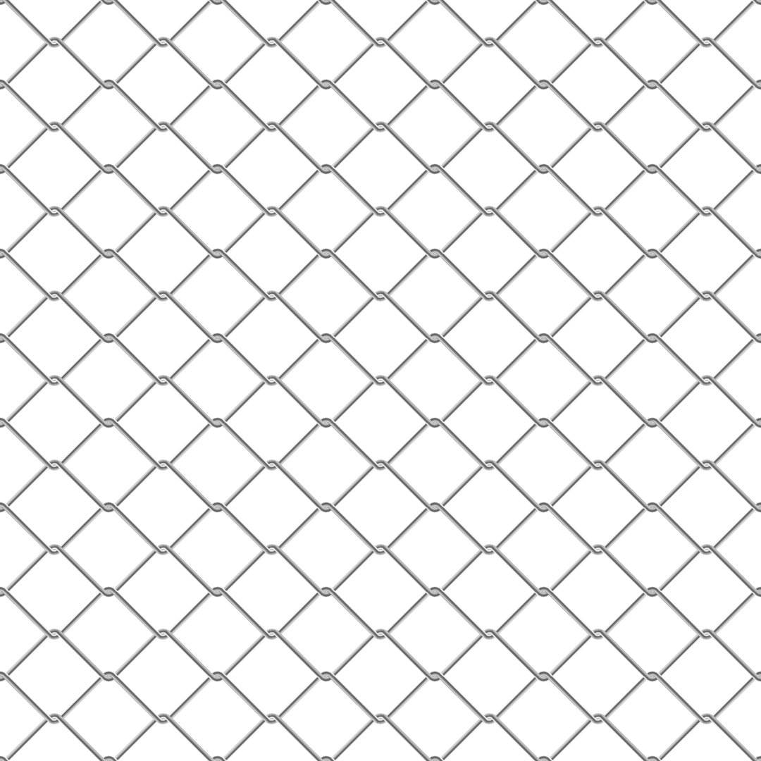 Chain Link Fence von Eyematrix - Grafik ohne Rahmen auf Leinwand