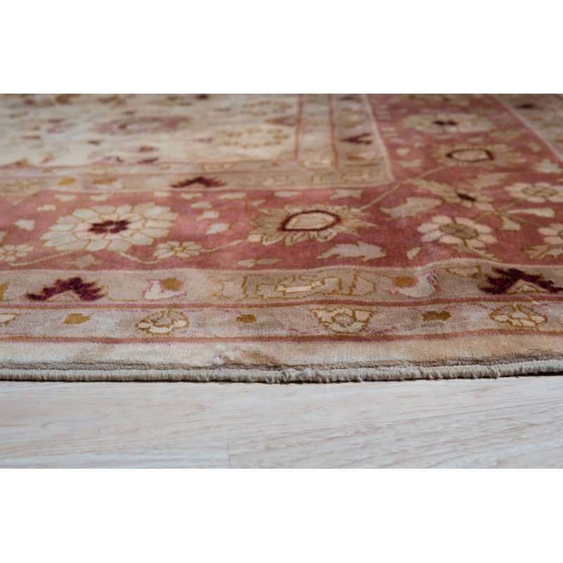 Hand Knotted Wool Floral Area Rug