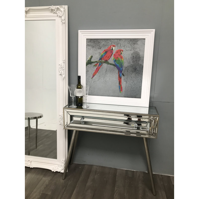 Rogue 90cm Glass Top Console Table