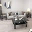 Ensemble de 2, table basse moderne en verre trempé, table de bout, table carrée pour le salon, noir, table-169100778-169100781