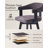 Swivel Linen Upholstered Bar Stools 26" Counter Height-2098225129-2098221090-2087232597