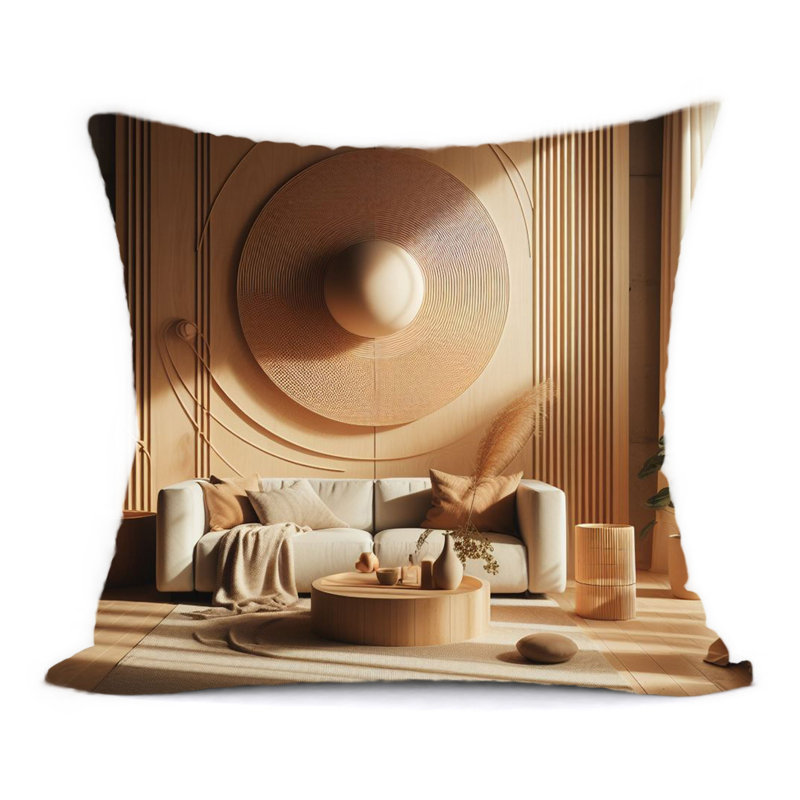 Hiltop Newport Abstract Reversible Throw Pillow