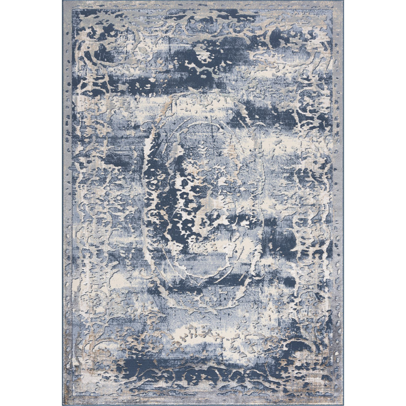 Tapis décoratif abstrait Tarpley, Rectangle 5 pi x 7 pi 6 po