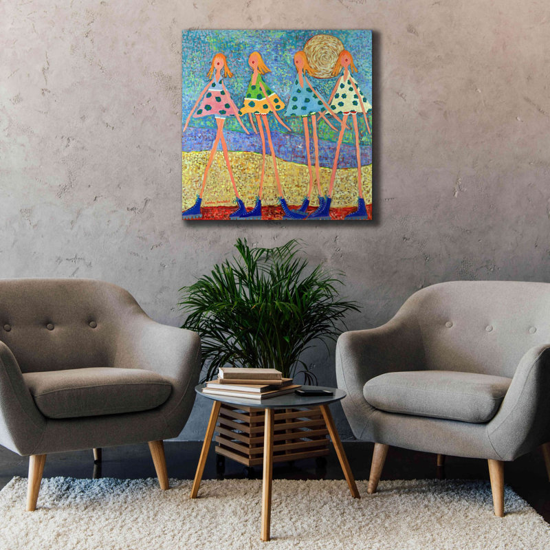 «On the Way» par Caroline Benchétrit, impression sur toile giclée sur toile, L 37 po x H 37 po