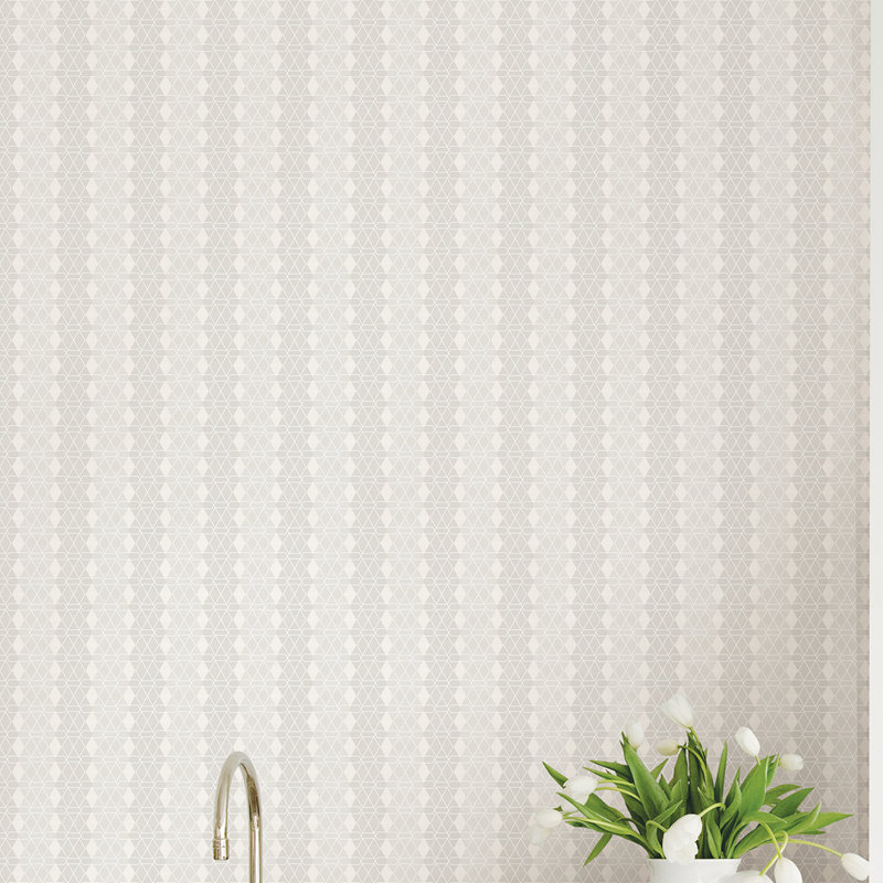 Rouleau de papier peint L 33 pi x l 21 po Taylor Diamond, Gris anthracite