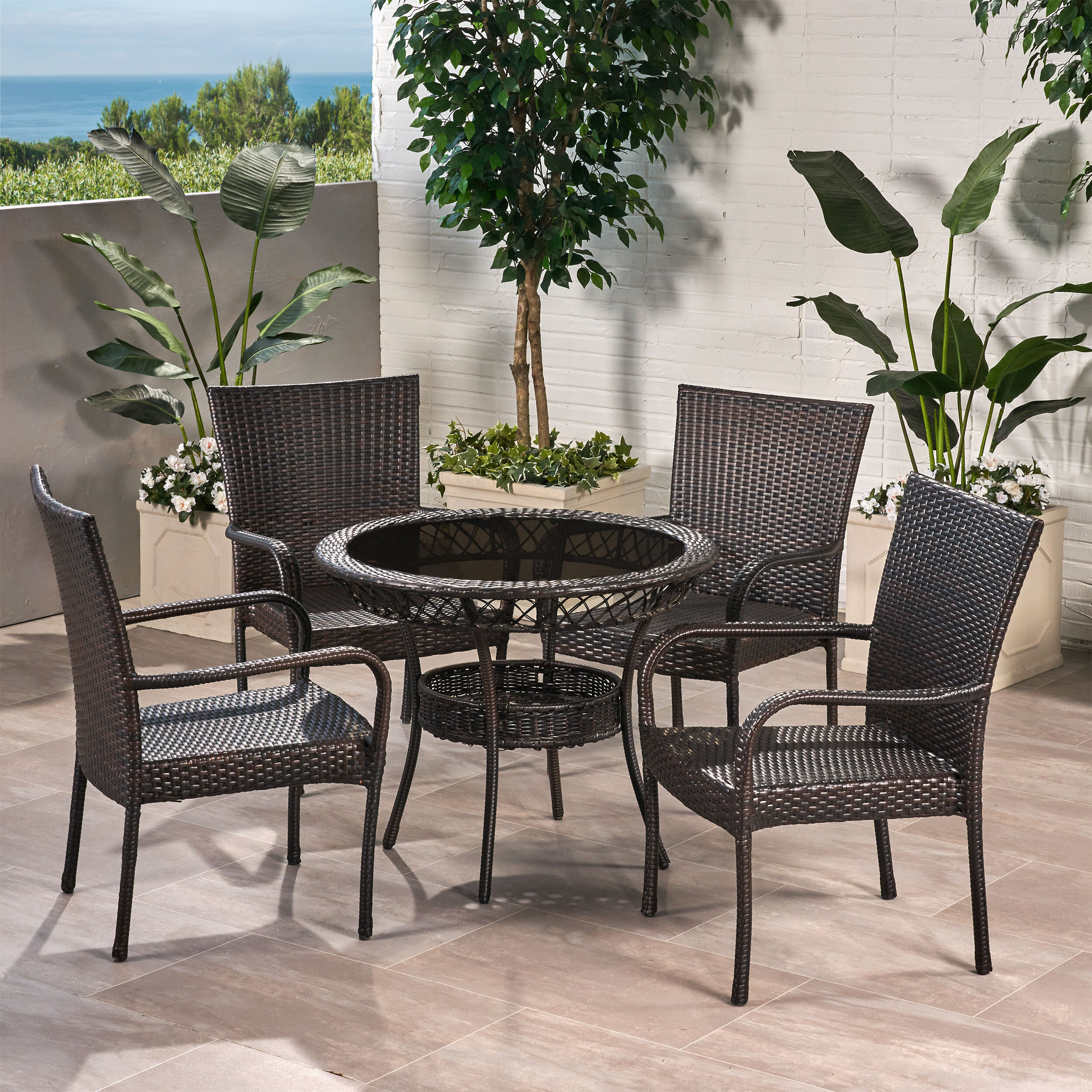 Rosecliff Heights Donato 5 Piece Dining Set & Reviews | Wayfair