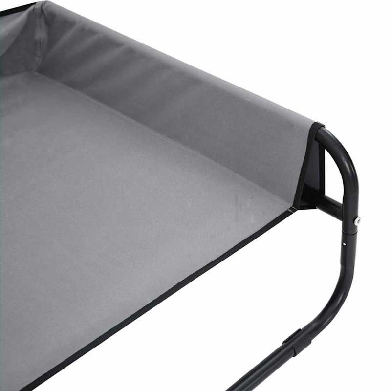 Oxford Fabric Pet Bed, Light Grey, 28.5cm H x 70cm W x 70cm D