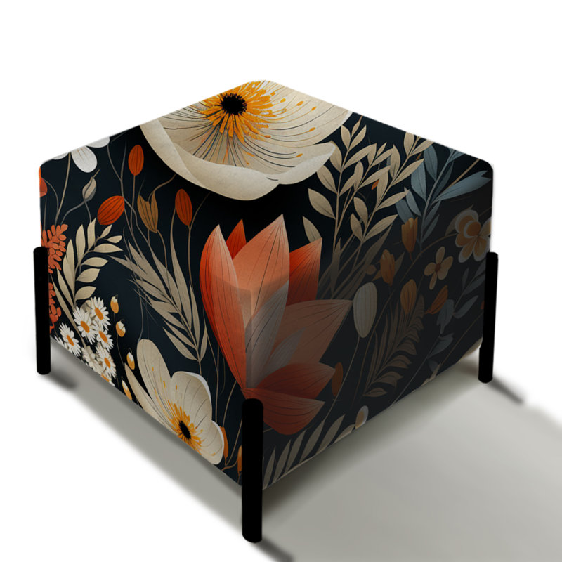 Zucker - Repose-pieds carré floral