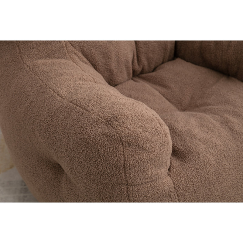 Aleya Boneless modern 39.4'' Lazy Sofa Bean Bag Small Couches For Small Spaces Lazy Sofa, Coffee