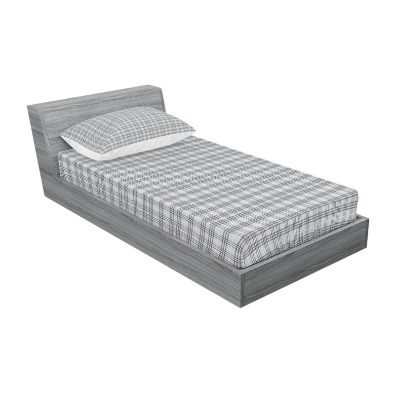Ensemble de draps à carreaux, Ensemble de draps pour lit simple avec drap-housse