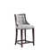 Upholstered Counter Stool with Solid Wood Frame