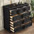 Black Solid + Manufactured Wood Accent Cabinet-1488645928