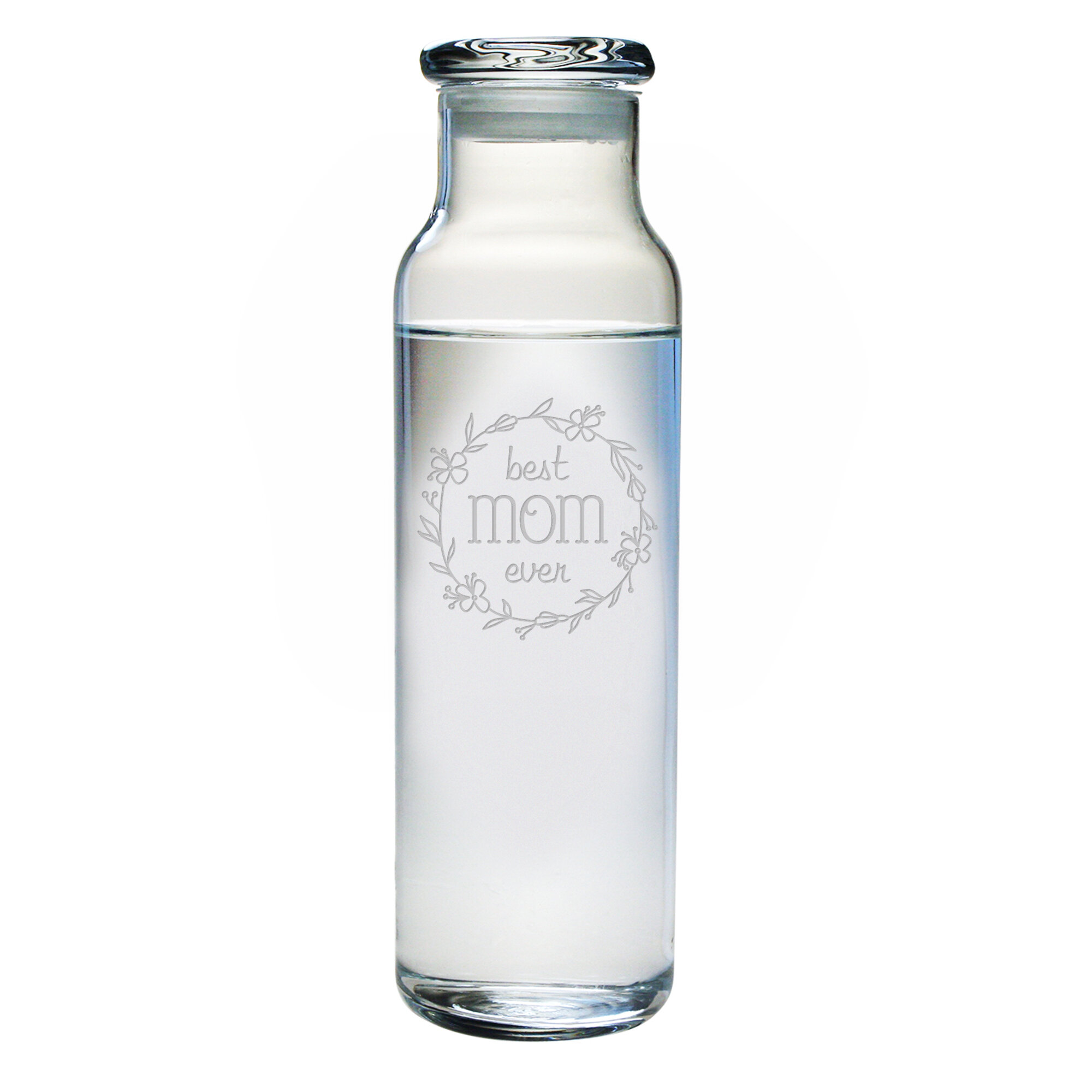 Libbey Glass 24 Oz. Hydration Decanter Carafe Bottle W/lid