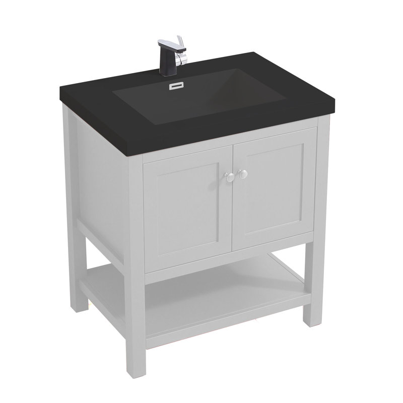 Ensemble de meuble-lavabo simple 31" Mcmakin