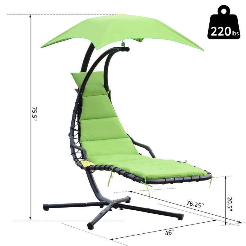 Chaise longue flottante suspendue Chilton