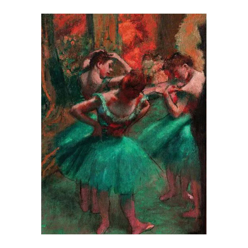 Tapis décoratif moderne à motifs de danseurs aux couleurs pastel, Sous-tapis rectangulaire de 3 pi 3 po x 4 pi 11 po