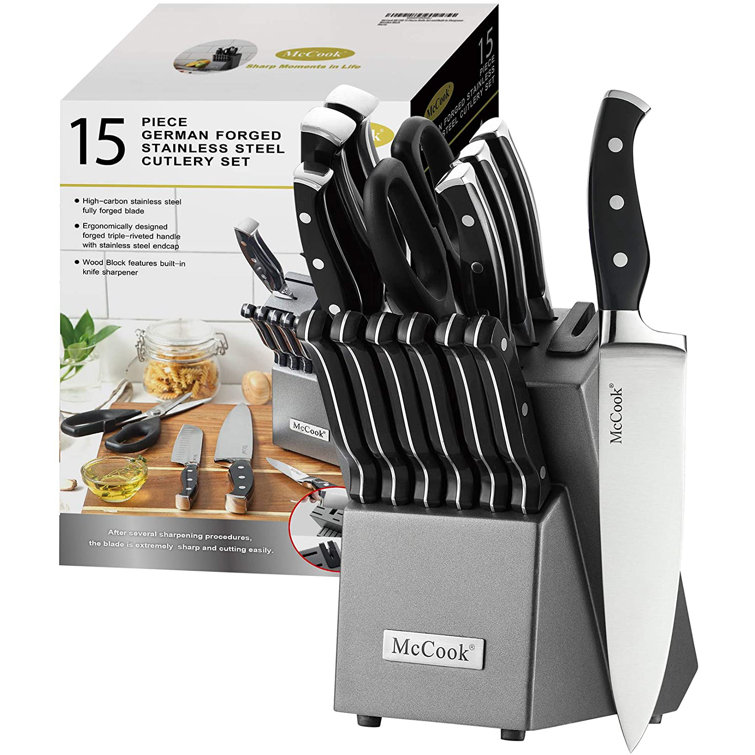 Henckels Forged Contour 15-pc Knife Block Set