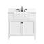 Ensemble de meuble-lavabo simple autoportant 36 po avec plateau en pierre reconstituée Adria