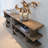 Light Brown Solid wood Rectangular Console Table-180578758