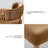  Walnut Leather Dining Chairs Set of 2 - Modern Kitchen Chairs with High-Resilience Foam Cushion and Stainless Steel Frame for Dining Room, Easy Assembly-1762848117-1762848121