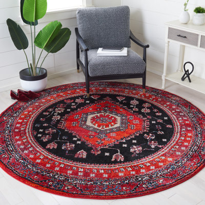 Tapis oriental rouge / noir Chavis
