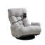 Fauteuil pivotant moderne en sherpa avec fauteuil inclinable et confortable pour le salon-1683527709