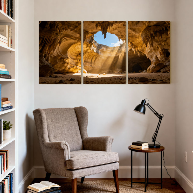 Ensemble de 3 impressions d'art sur toile, H 30 po x l 60 po