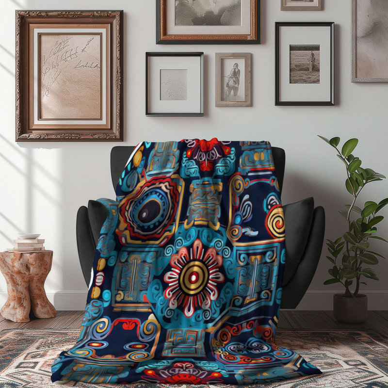 Ethnic Harmony - 1 Piece Premium Blanket, 50" W x 60" L