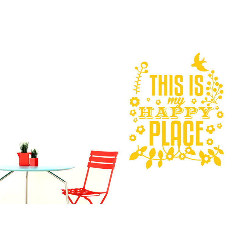 Wall Decal, Dark Yellow, Large
