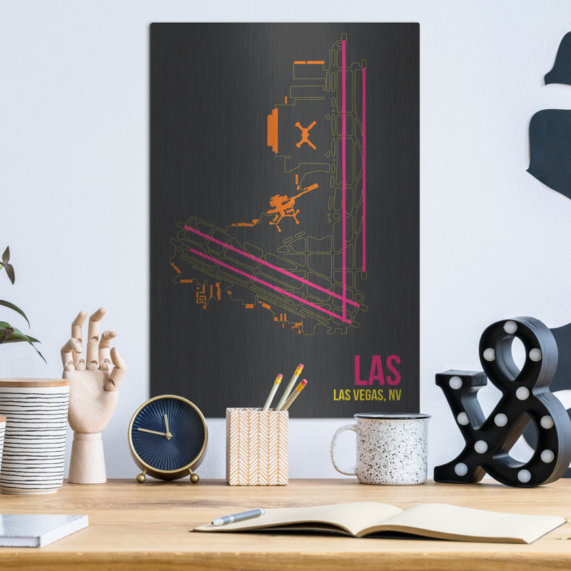 "LAS" par O8 à gauche, H 16 po x l 12 po