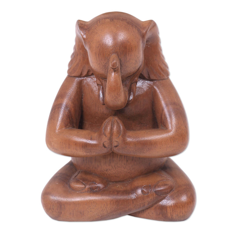Figurine éléphant à la prière