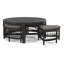Raffles Rattan Cocktail Table with Benches-71441852-71441906