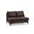 Stylish Corner Sofa, Brown Fabric, 78.7 x 123.6 x 61.0 inches | Beech Wood & Chipboard Frame, 100% Polyester Upholstery | Soft Grey Foam & Spring Seating, Fixed Cushions, Dry-Cleanable | Modern Living Room Furniture-90667765-90667768