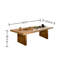 Modern Burlywood Rectangular Solid Wood Dining Tables-145271625