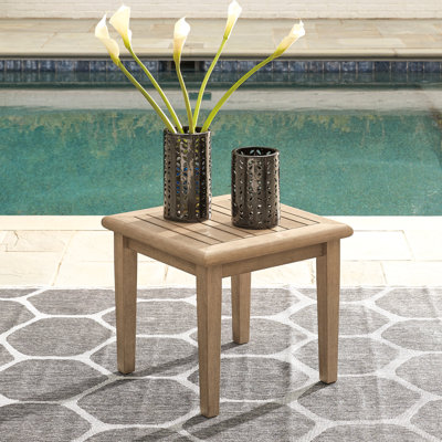 Table de bout en bois massif Gundrath