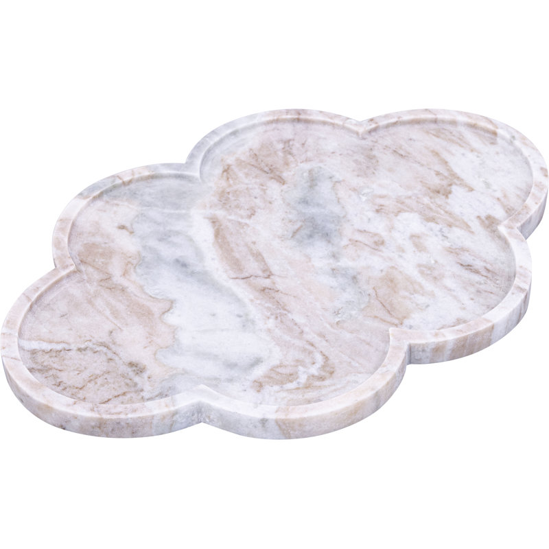 Rimini Marble Tray, Brown