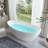 71" x 33" Freestanding Soaking Acrylic Bathtub-73719601