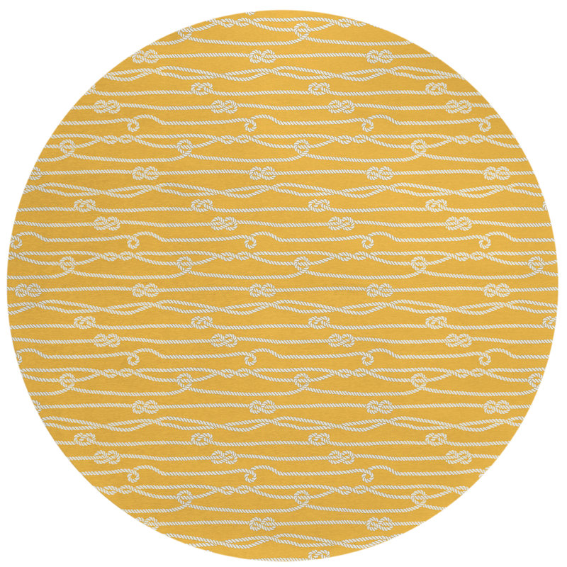 Ladora Washable Indoor / Outdoor Rug, Round 8'