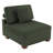 Milbrey Upholstered Green Corduroy Armless Accent Chair with Pillow Back and Solid Wood Legs-595439994-574672832