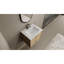 Meuble-lavabo de salle de bain, 24 po, lavabo en céramique, contreplaqué de chêne, 2 portes à fermeture douce, attrait esthétique moderne