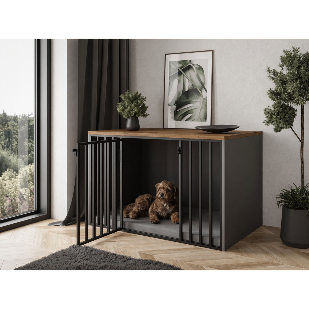 Dog Crate TOBI Kennel Cage Furniture Piece Dog House