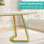 Unfinished Metal Base Dining Table-889820310-889820309