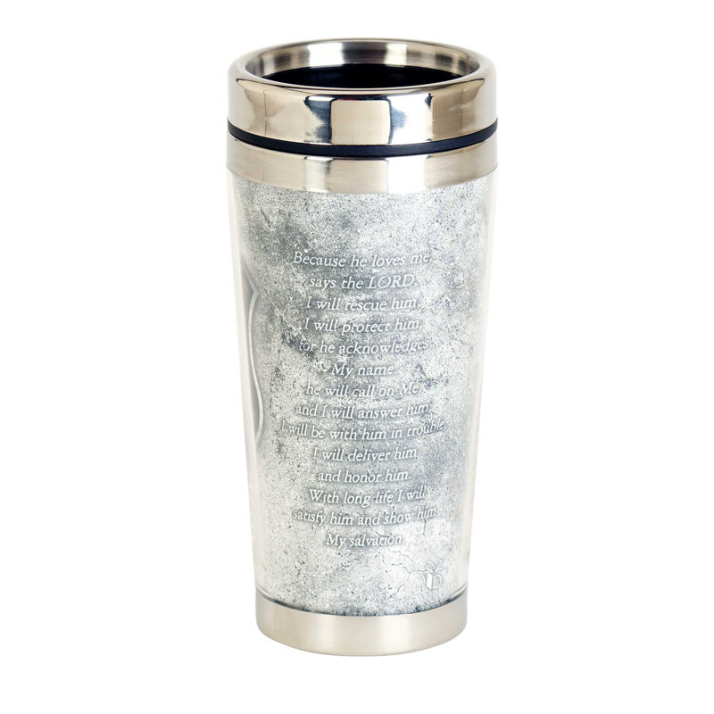 Dicksons Inc 16 fl. oz. Double Wall Insulated Stainless Steel Travel Mug with