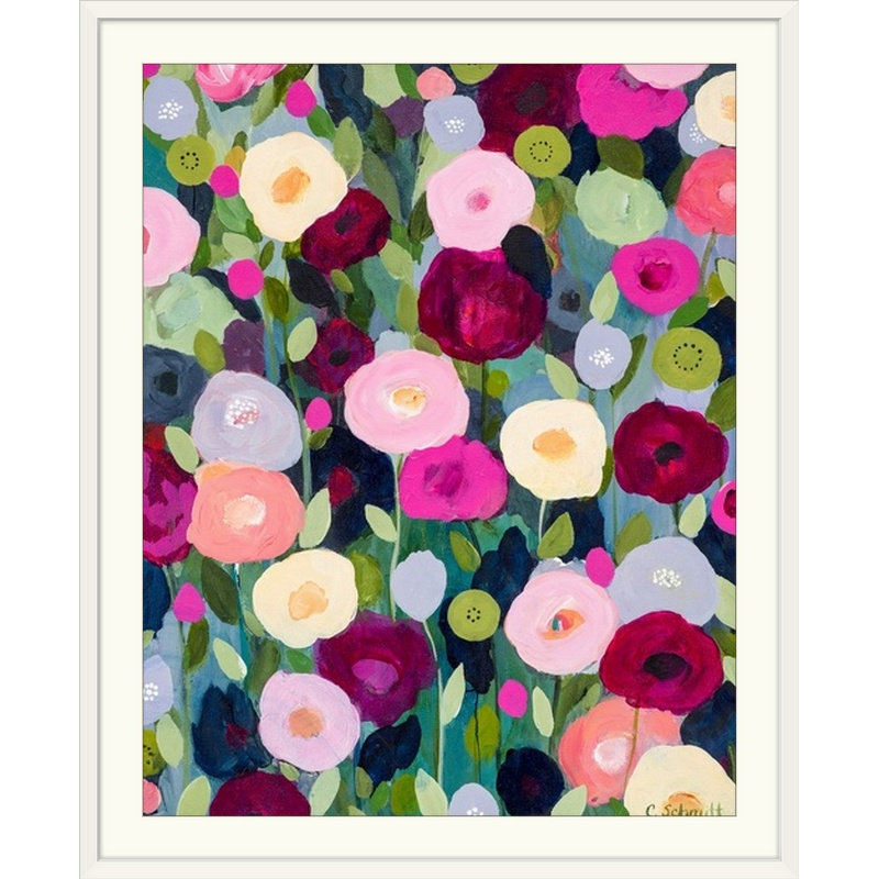 «Night Garden» par Askins, Carrie Schmitt, reproduction d'art, H 48 po x l 38 po x P 1,5 po, Toile