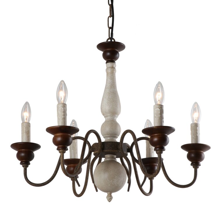 Chandelier Way® Allium | Wirth 6 / Dimmable Classic - One Wayfair Light Traditional