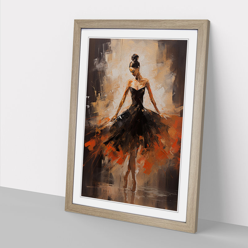 Single Picture Frame Print on Wood, Oak Framed, 46cm H x 34cm W