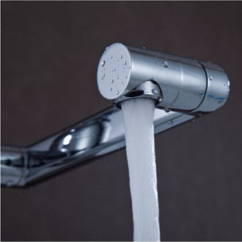 Juno Single Handle 360 Swivel Bathroom Sink Faucet Mixer Chrome Finish
