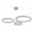 32"+24"+16" 3 Rings Crystal Ceiling Chandeliers